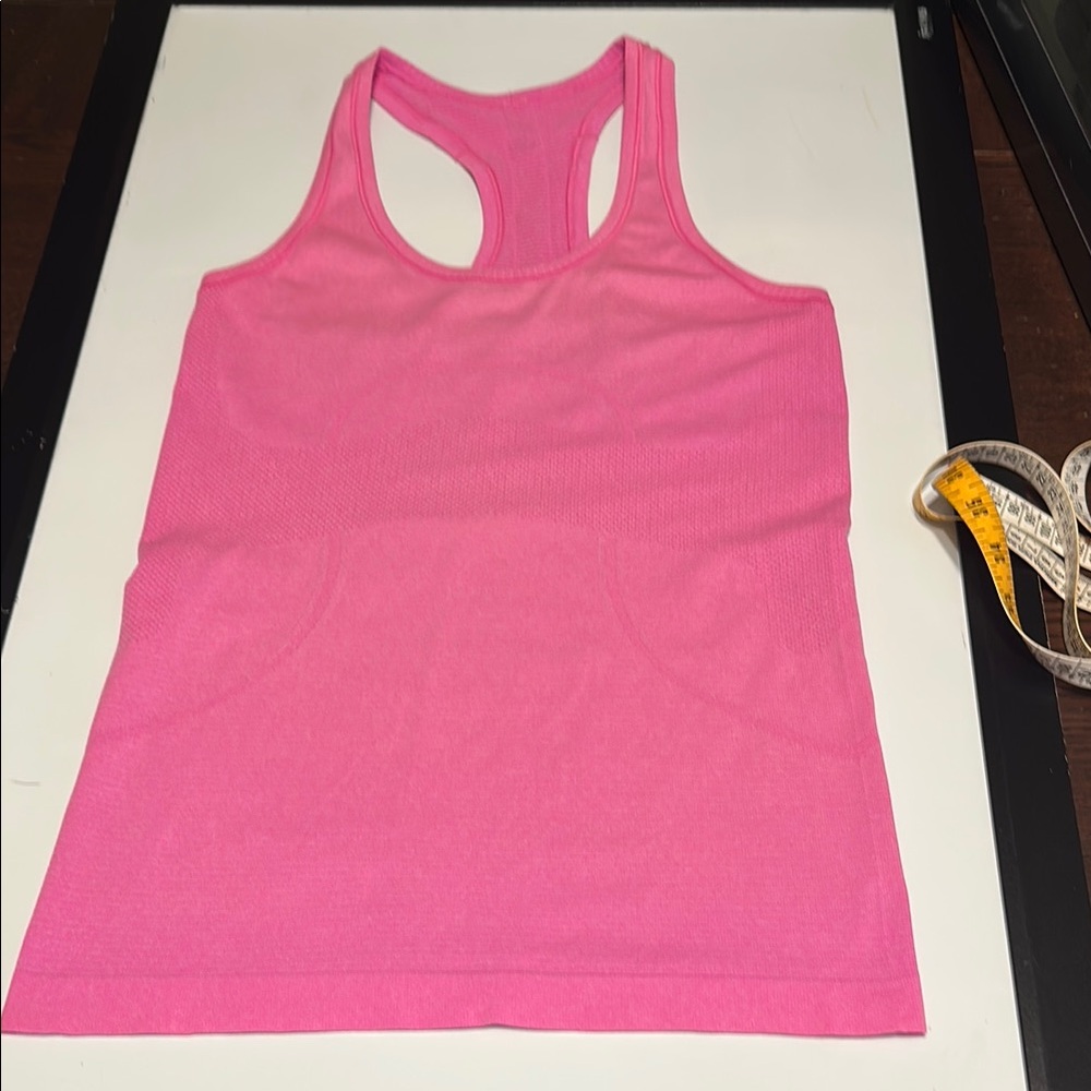 Lululemon racer back Pink Fitted Tank Top